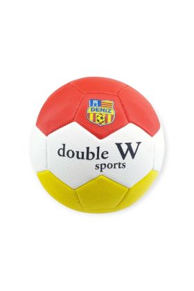 Futbol Topu Dikişli 420 gr No:5 - FB-660-SARI-KIRMIZI