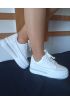 Kadın Yüksek Taban Rahat Şık Günlük Spor Ayakkabı Beyaz Renk