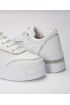 Kadın Yüksek Taban Rahat Şık Günlük Spor Ayakkabı Beyaz Renk