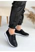 Tone Siyah Cilt Bağcıklı Spor Ayakkabı