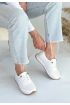 Tone Beyaz Cilt Bağcıklı Spor Ayakkabı