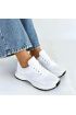 Slar Beyaz Cilt Bağcıklı Spor Ayakkabı