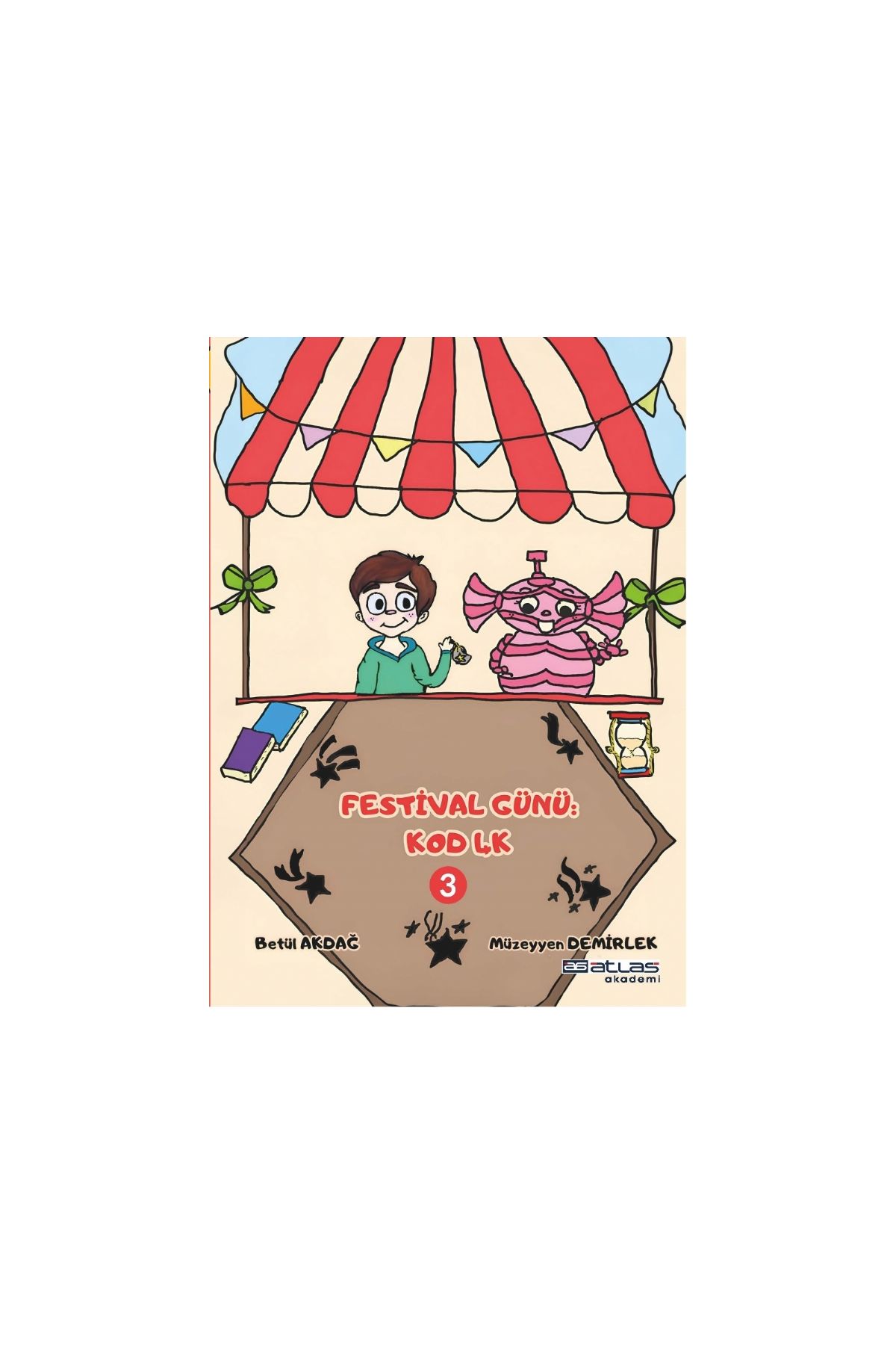 FESTİVAL GÜNÜ KOD 4K - 3. Kitap - (Sticker Hediyeli)