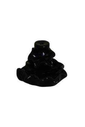 Geri Akış Buhurdanlık Tütsülük Seramik Şelale Siyah Backflow C0919