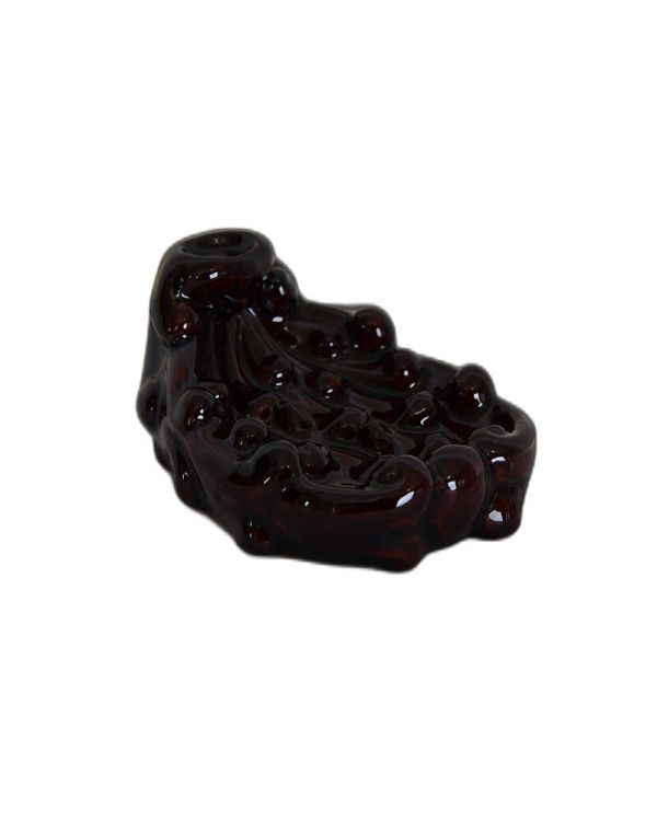 Geri Akış Buhurdanlık Tütsülük Seramik Şelale Kahverengi Backflow C0897