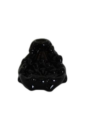 Geri Akış Buhurdanlık Tütsülük Seramik Şelale Siyah Backflow C0896