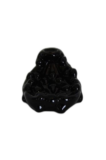 Geri Akış Buhurdanlık Tütsülük Seramik Şelale Siyah Backflow C0896