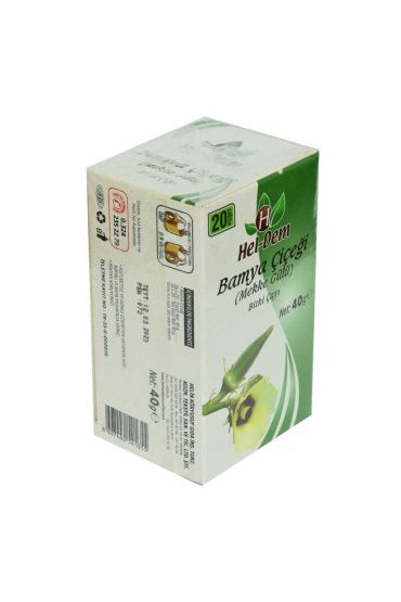 Bamya Çiçeği Mekke Gülü  Çayı 2 Gr x 20 Süzen Poşet 40 Gr