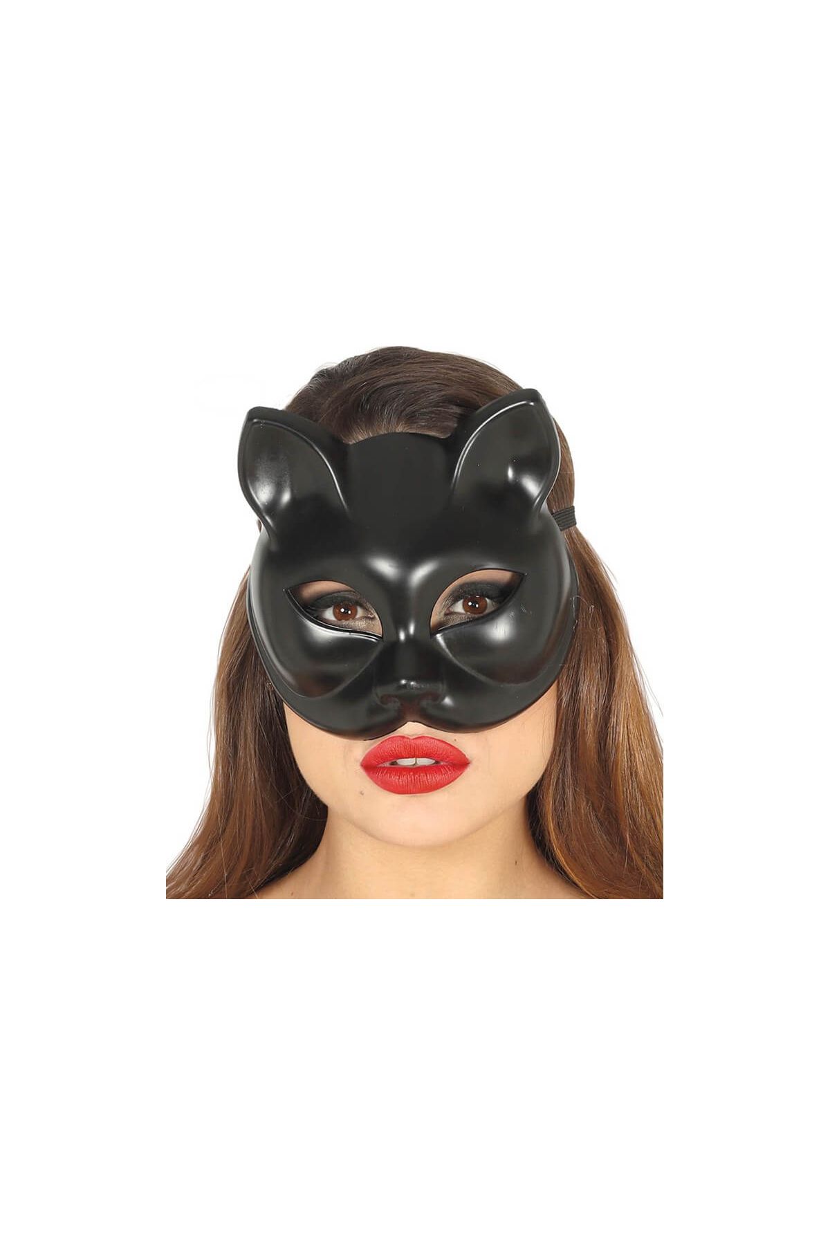 Siyah Renk Lüks Kedi Maskesi 12x13 cm