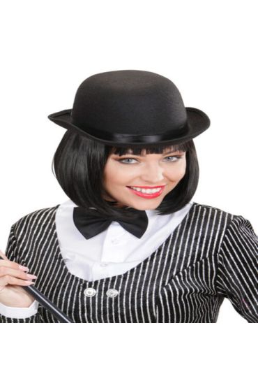 Charlie Chaplin Stil Yetişkin Şapkası – Siyaelon Parti Şapkası