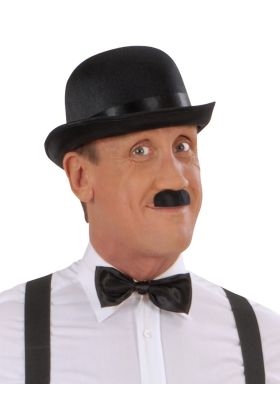 Charlie Chaplin Stil Yetişkin Şapkası – Siyaelon Parti Şapkası