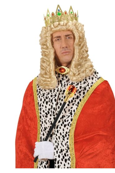 Kırmızı Topuzlu Kral Asası Kraliyet Asası 40 cm