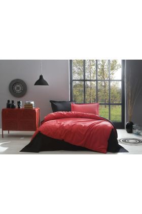 Özdilek Çift Kişilik Ranforce Nev Takımı Colormix Kırmızı Siyah