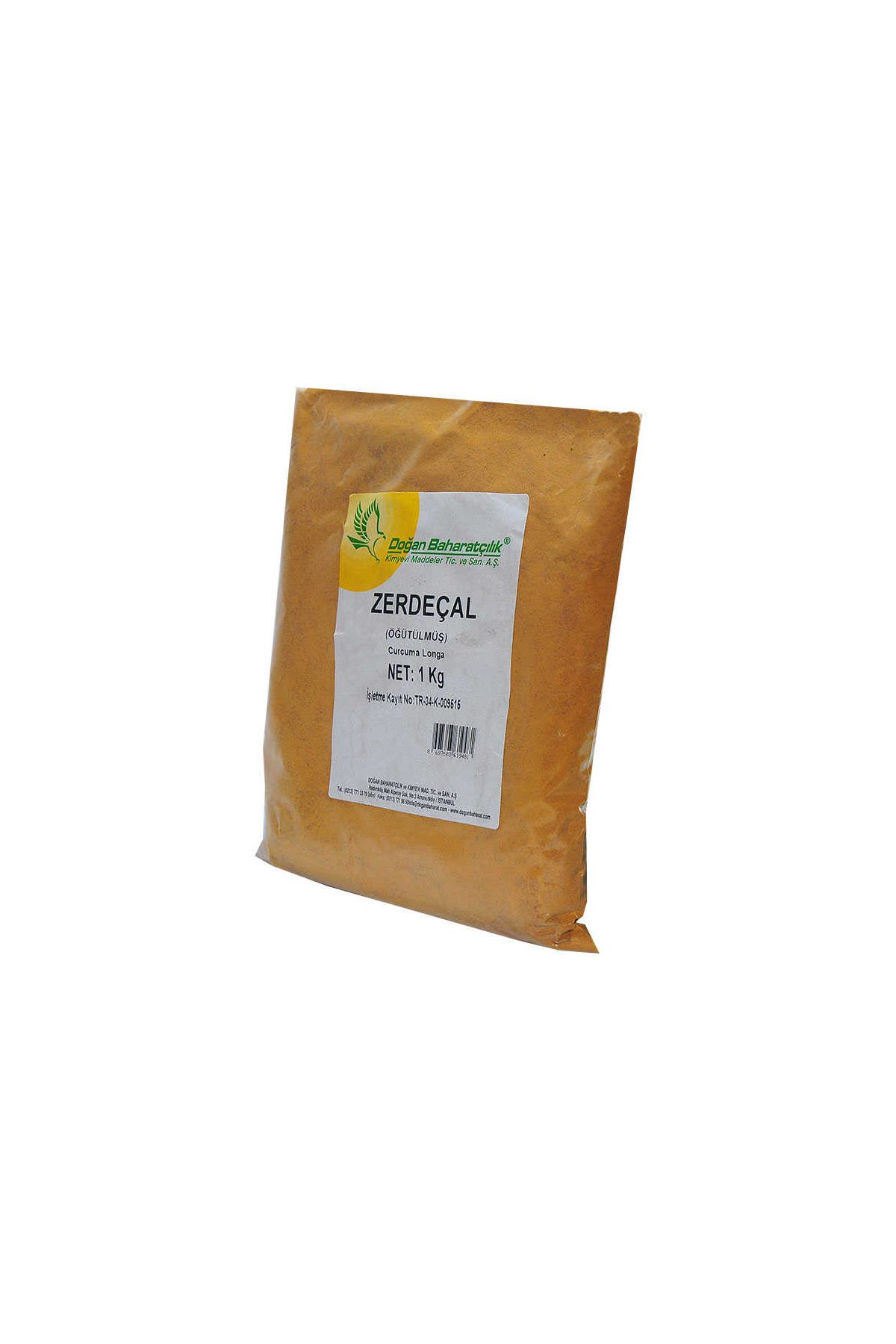 Zerdeçal Kökü Doğal Öğütülmüş 1000 Gr Paket