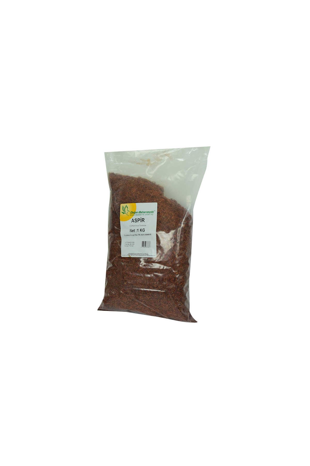 Aspir Otu Yalancı Safran Asfor Doğal 1000 Gr Paket