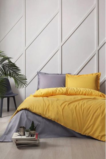 Özdilek Çift Kişilik Ranforce Nev Takımı Colormix Gold Antrasit