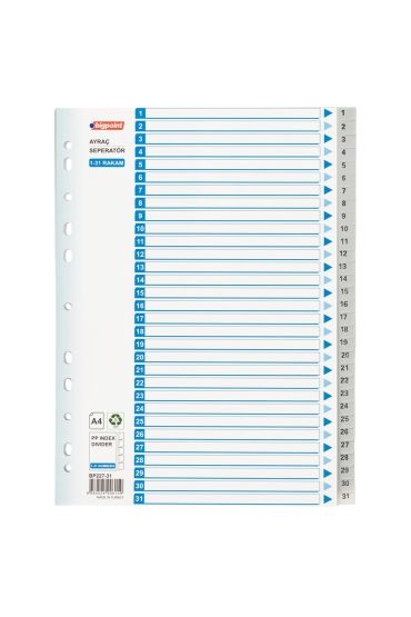 PP Seperatör 1-31 Rakamlı