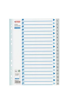 PP Seperatör 1-20 Rakamlı