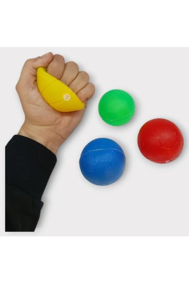 Köpek Oyuncağı - Plastik Düdüklü Top - 4 lü Set