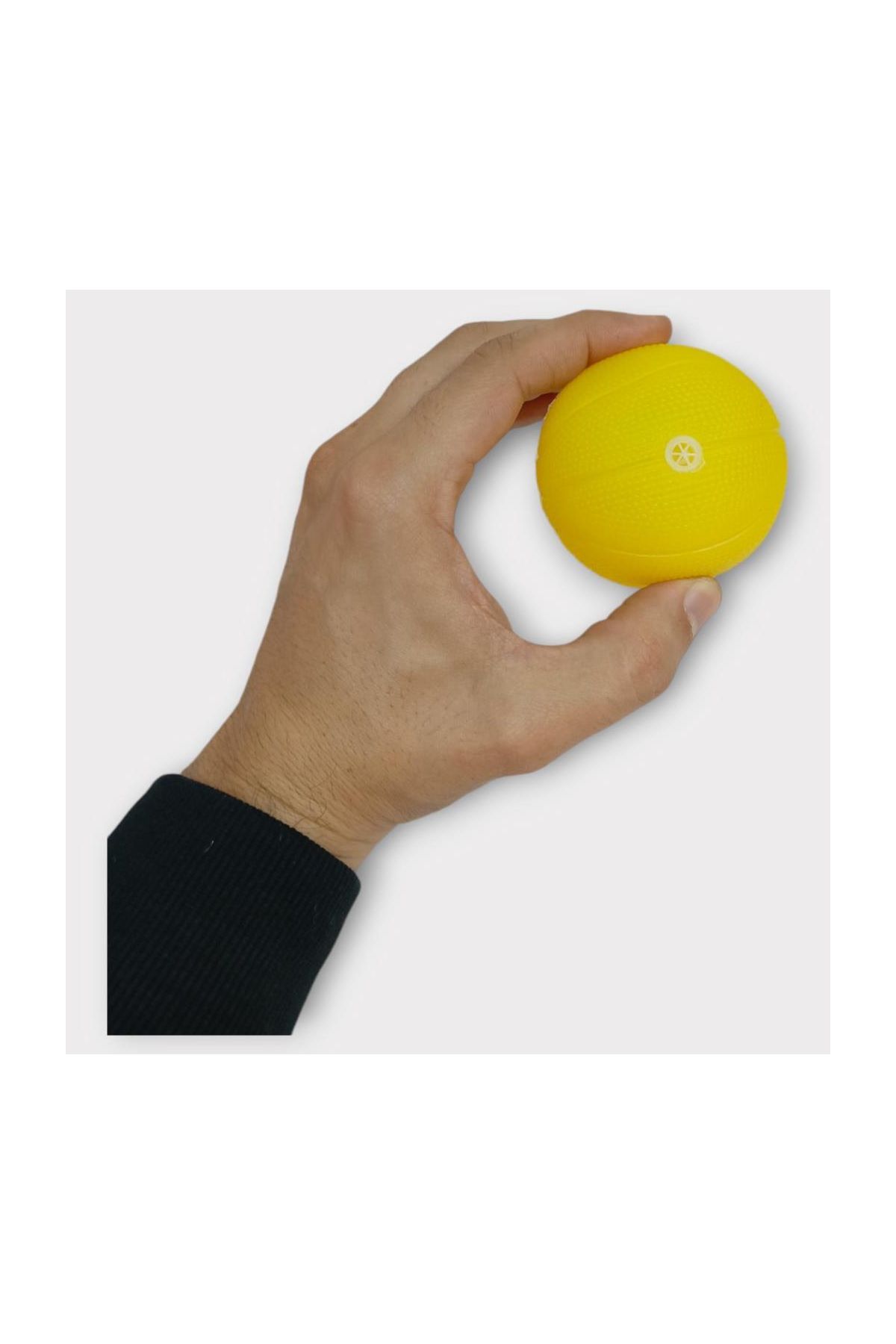 Köpek Oyuncağı - Plastik Düdüklü Top - Sarı