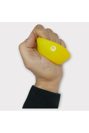 Köpek Oyuncağı - Plastik Düdüklü Top - Sarı