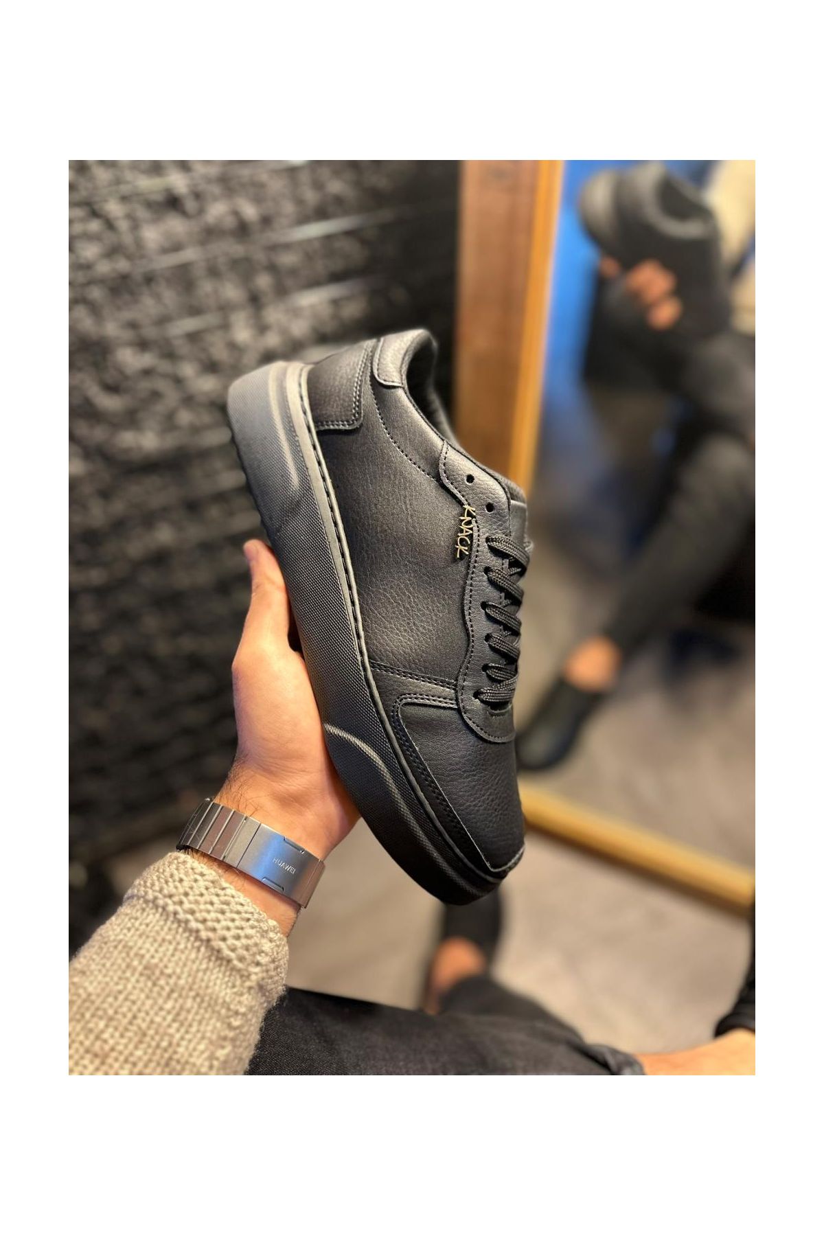 Günlük Ayakkabı  Siyah (Siyah Taban)