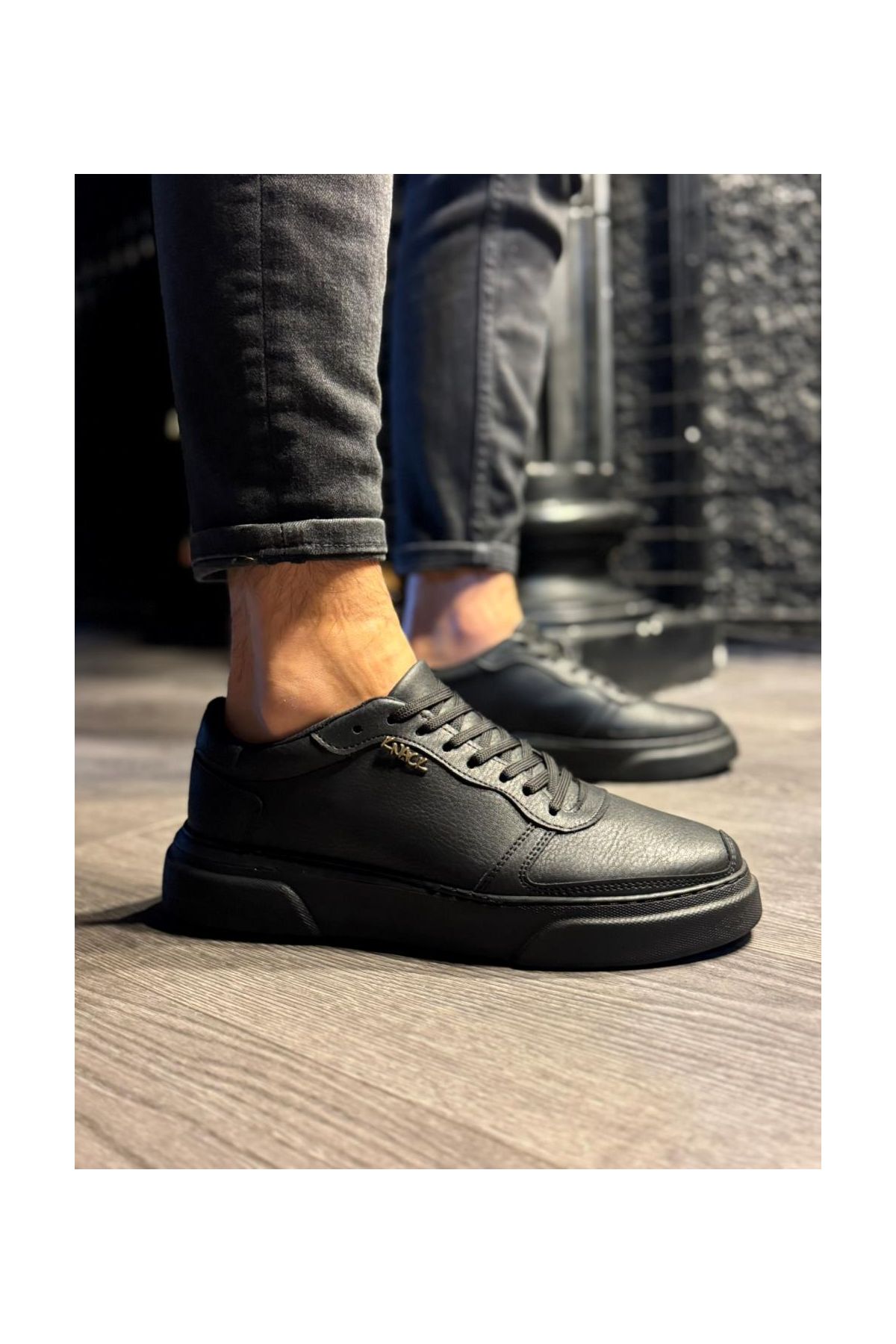 Günlük Ayakkabı  Siyah (Siyah Taban)