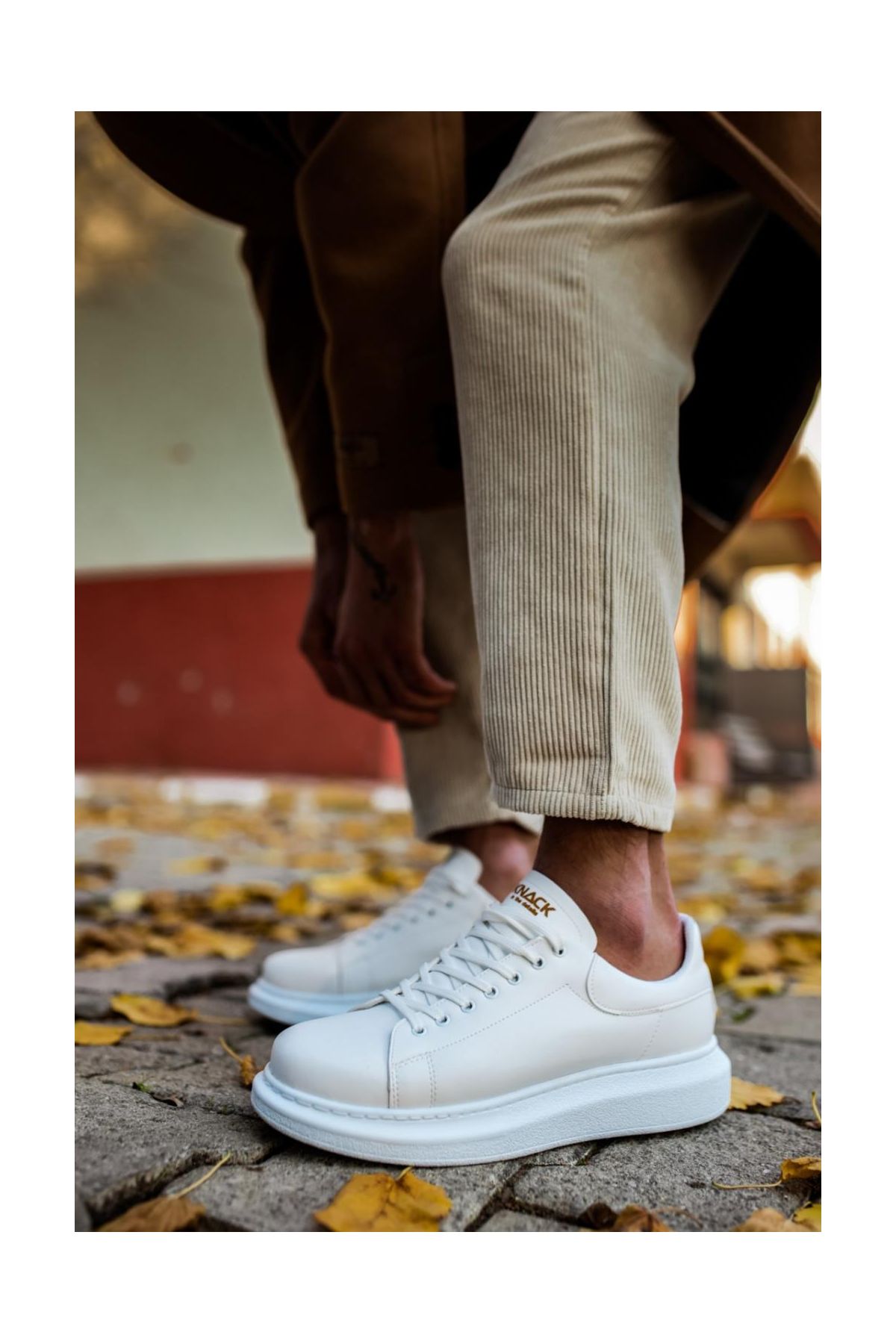 Yüksek Taban Günlük Ayakkabı  Beyaz