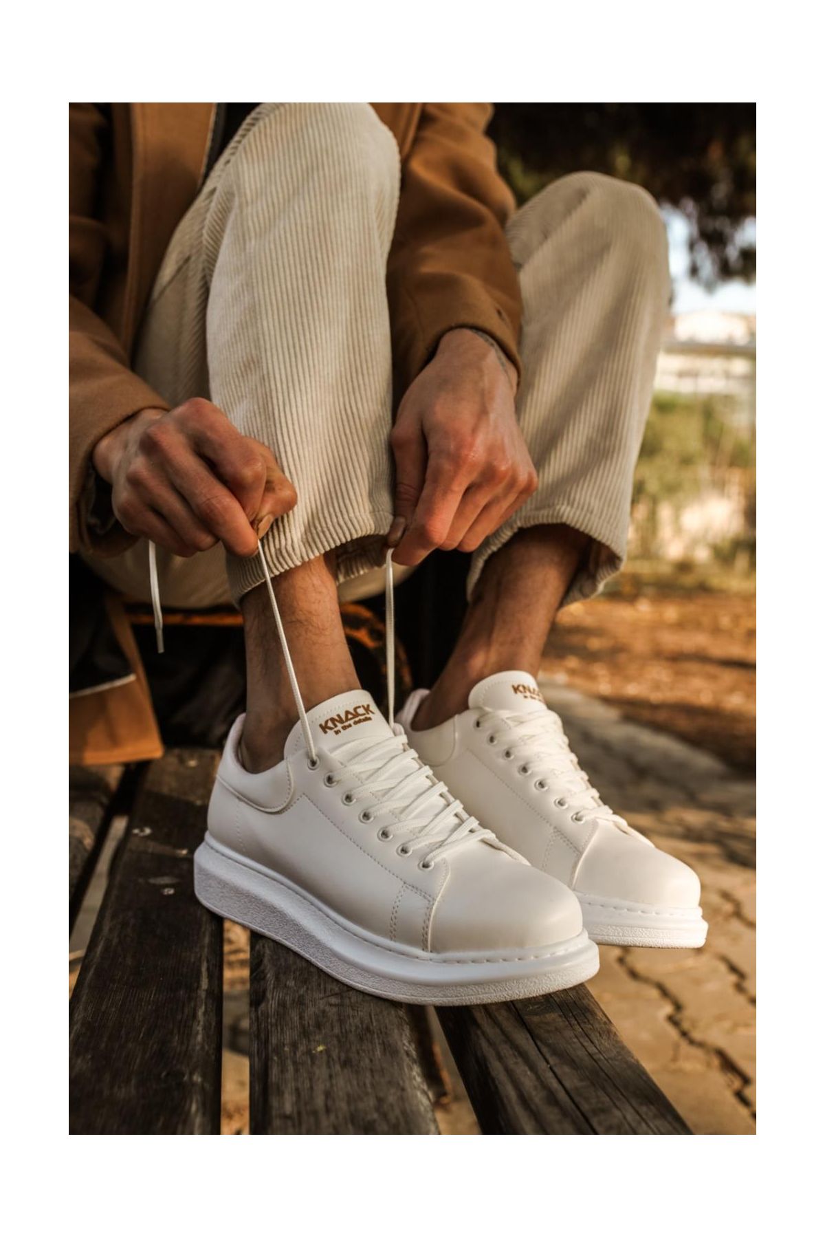 Yüksek Taban Günlük Ayakkabı  Beyaz