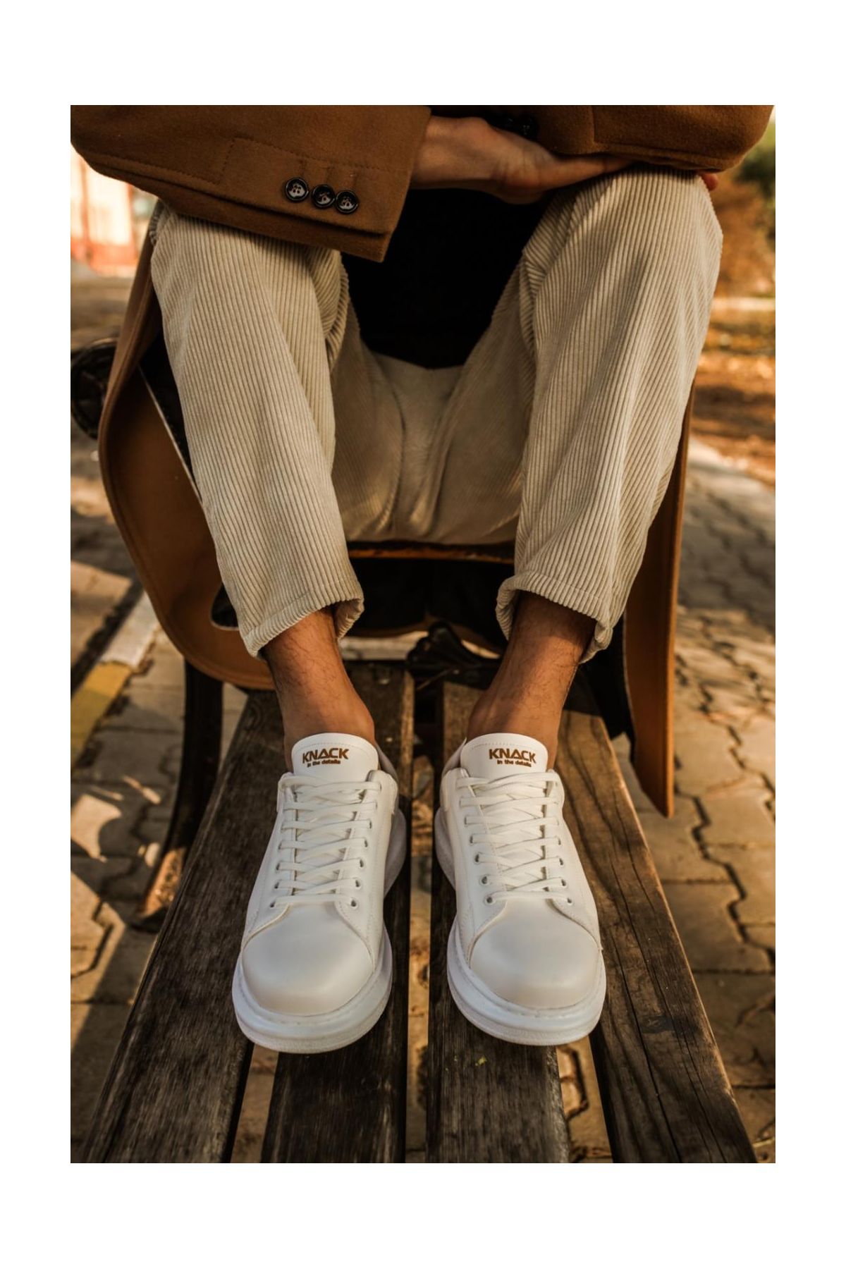 Yüksek Taban Günlük Ayakkabı  Beyaz