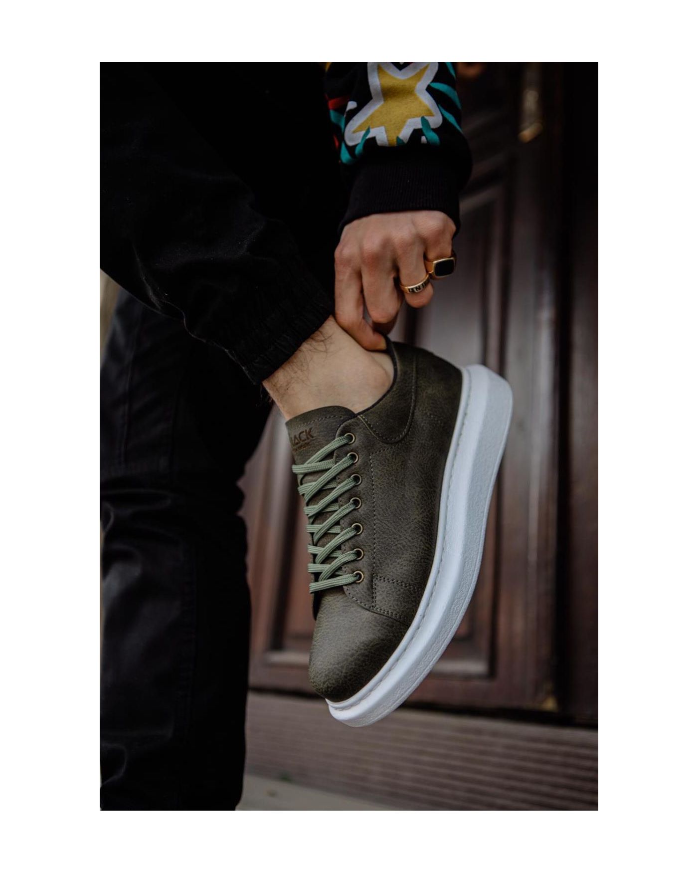 Yüksek Taban Günlük Ayakkabı  Haki