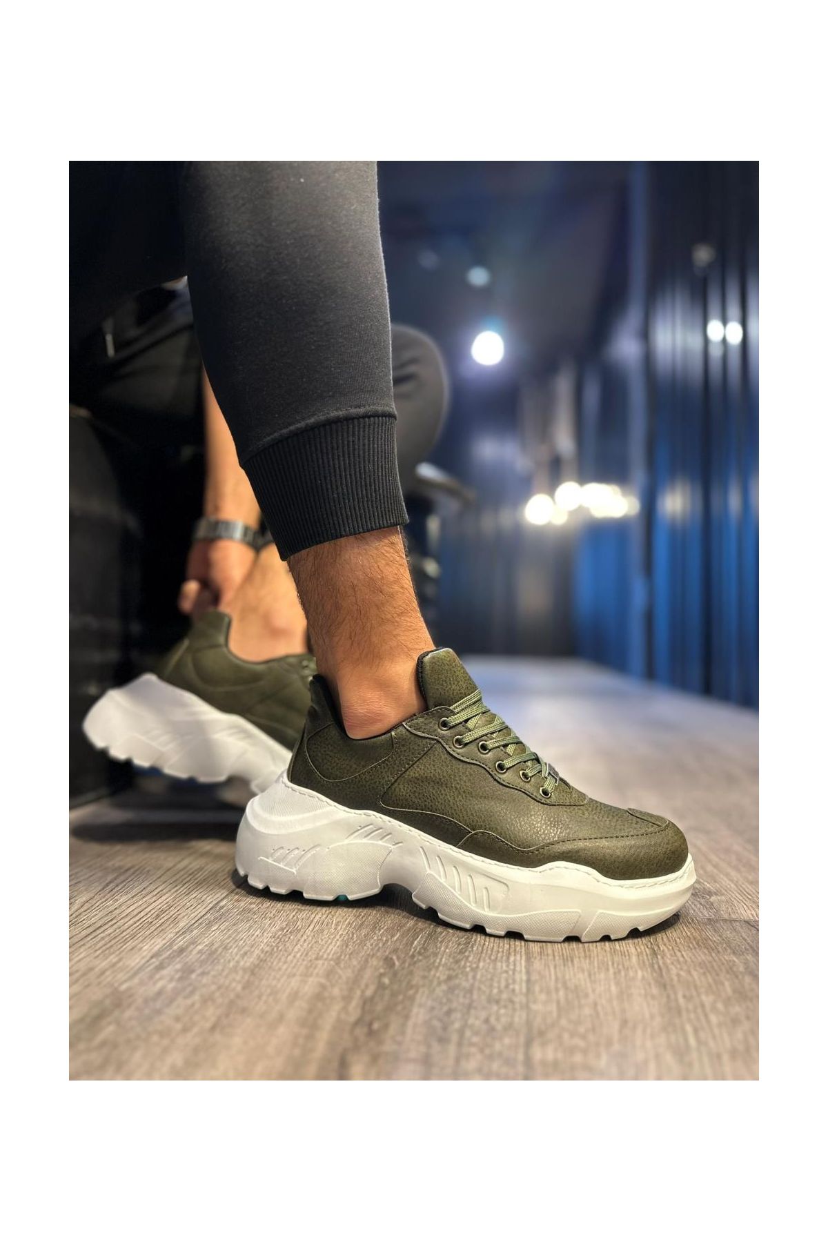 Yüksek Taban Günlük Ayakkabı N Haki