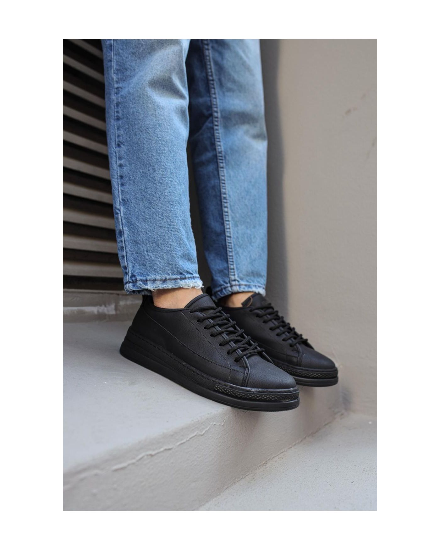 Sneakers Ayakkabı  Siyah (Siyah Taban)