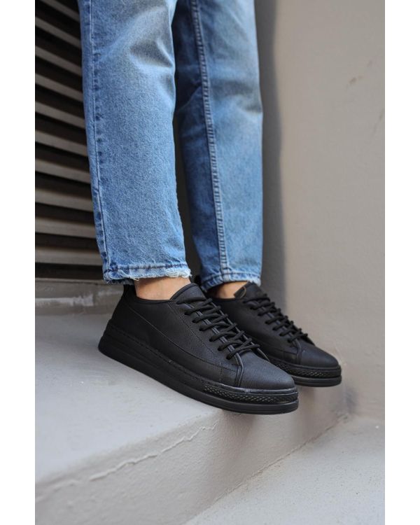 Sneakers Ayakkabı  Siyah (Siyah Taban)