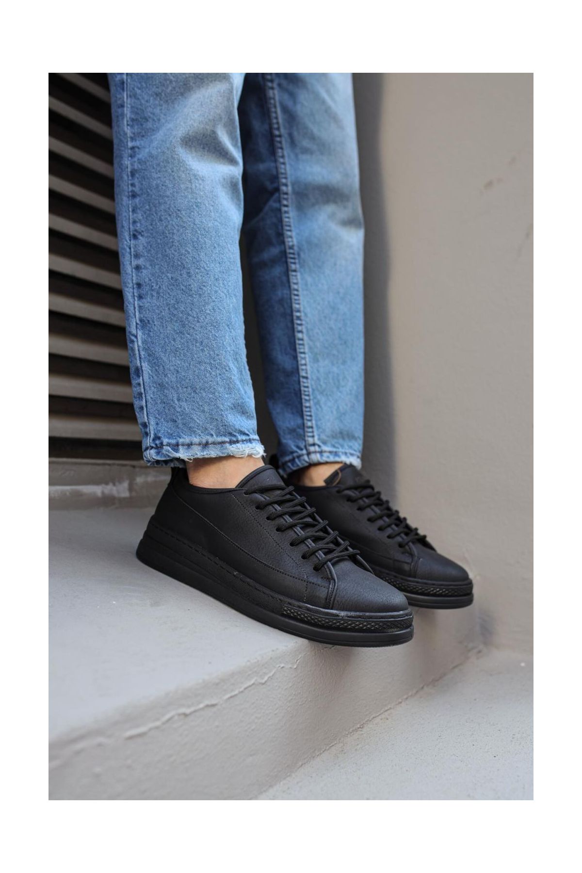 Sneakers Ayakkabı  Siyah (Siyah Taban)