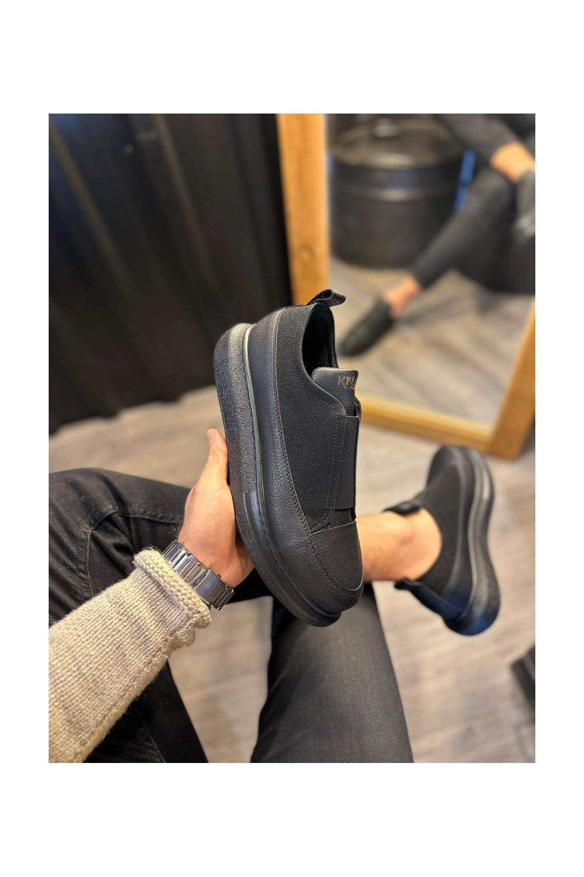 Sneakers Ayakkabı  Siyah (Siyah Taban)