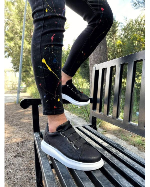 Sneakers Ayakkabı  Siyah (Beyaz Taban)