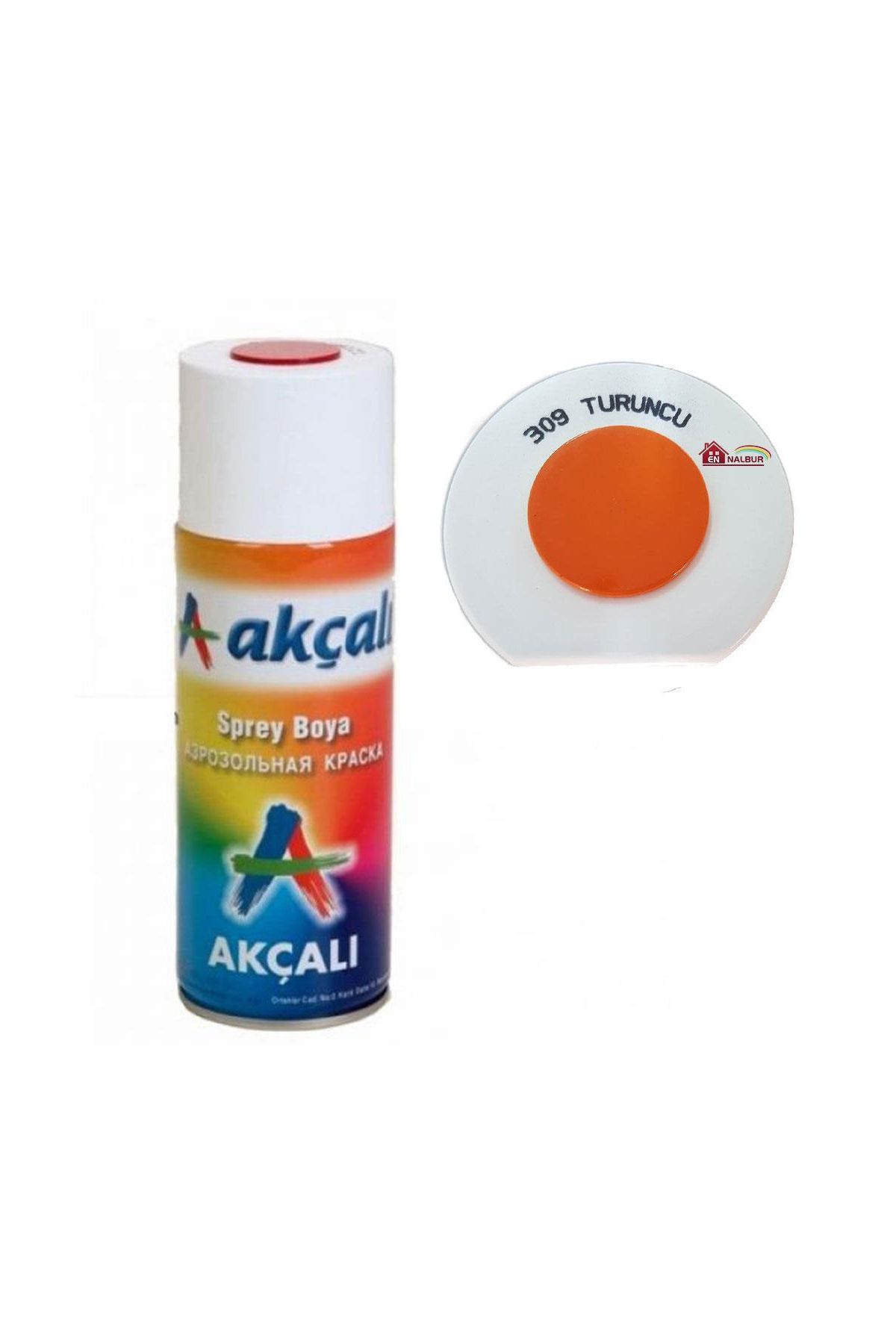 Akçalı Sprey Boya 400 ml 309 Turuncu