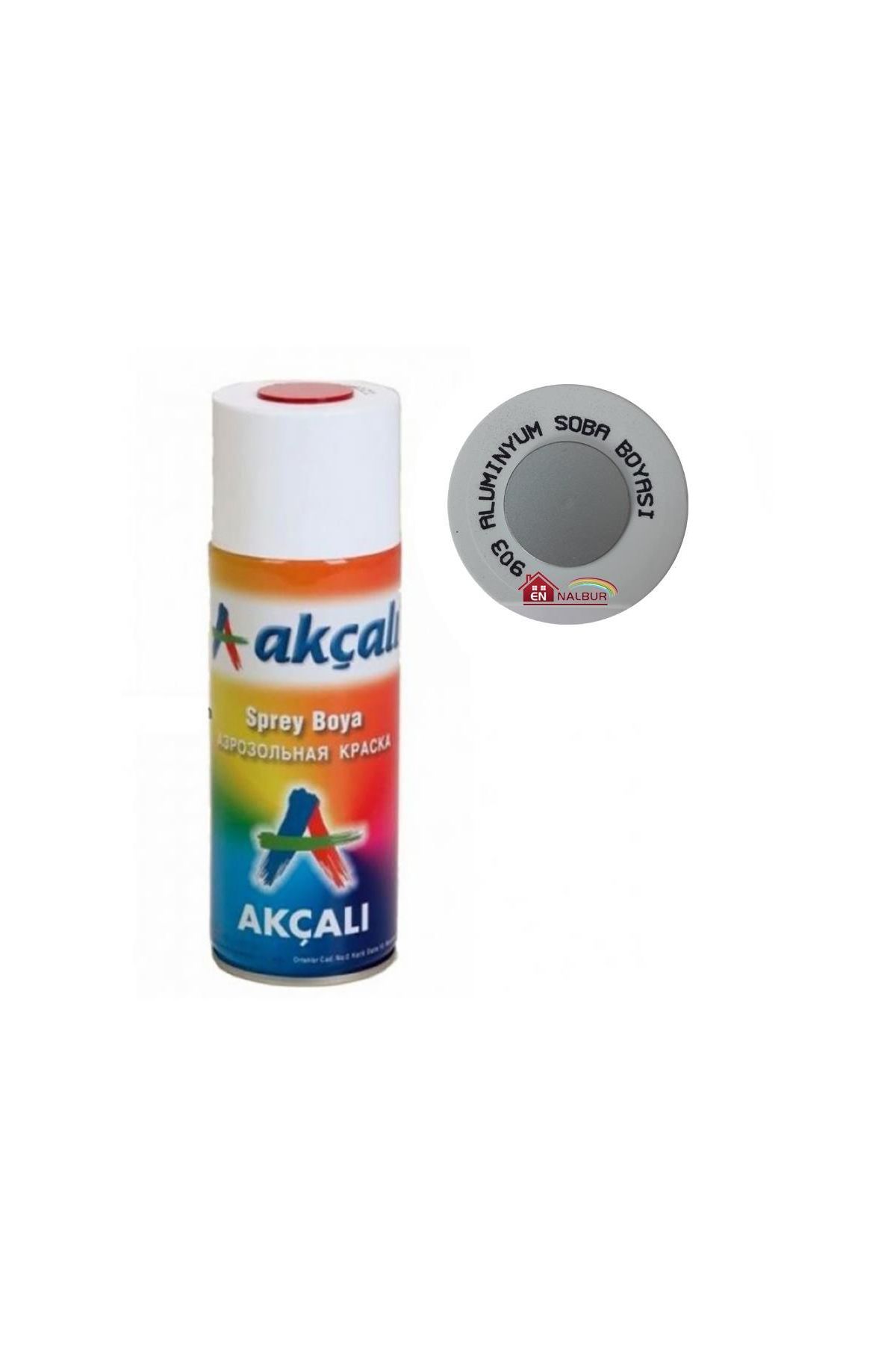 Akçalı Sprey Boya 400 ml 903 Alüminyum Soba Boyası