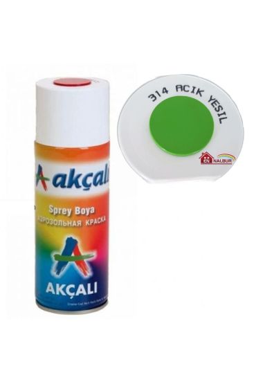Akçalı Sprey Boya 400 ml 314 Açık Yeşil