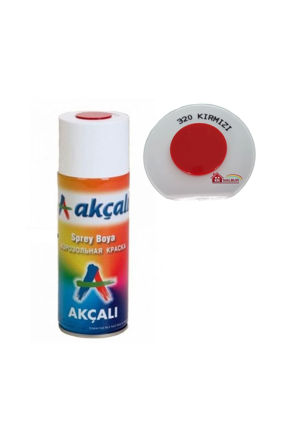 Akçalı Sprey Boya 400 ml 320 Kırmızı