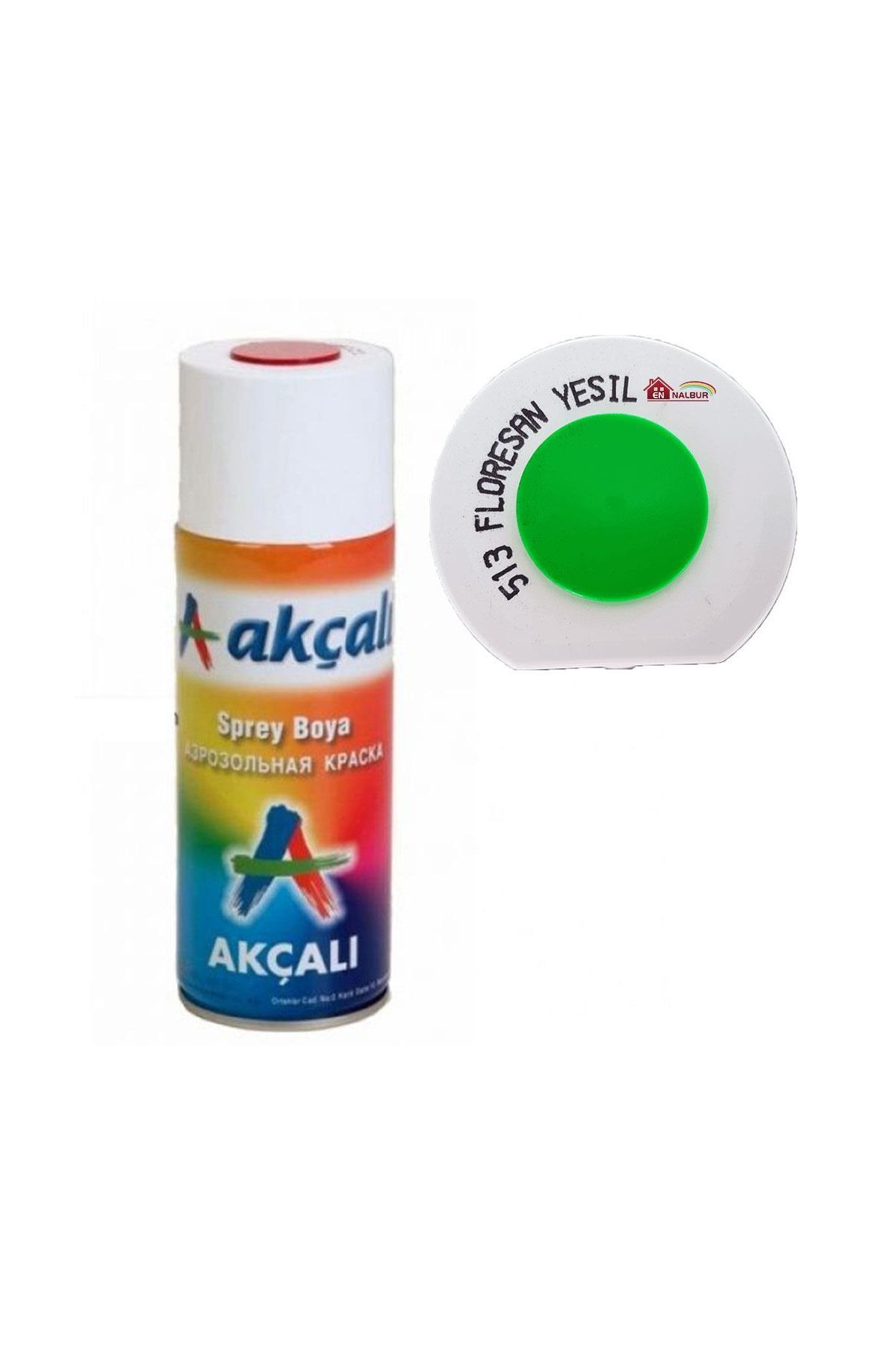 Akçalı Sprey Boya 400 ml 513 Florasan Yeşil