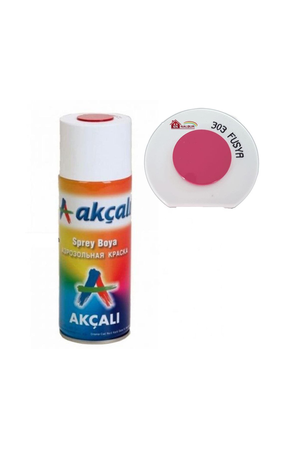 Akçalı Sprey Boya 400 ml 303 Fuşya