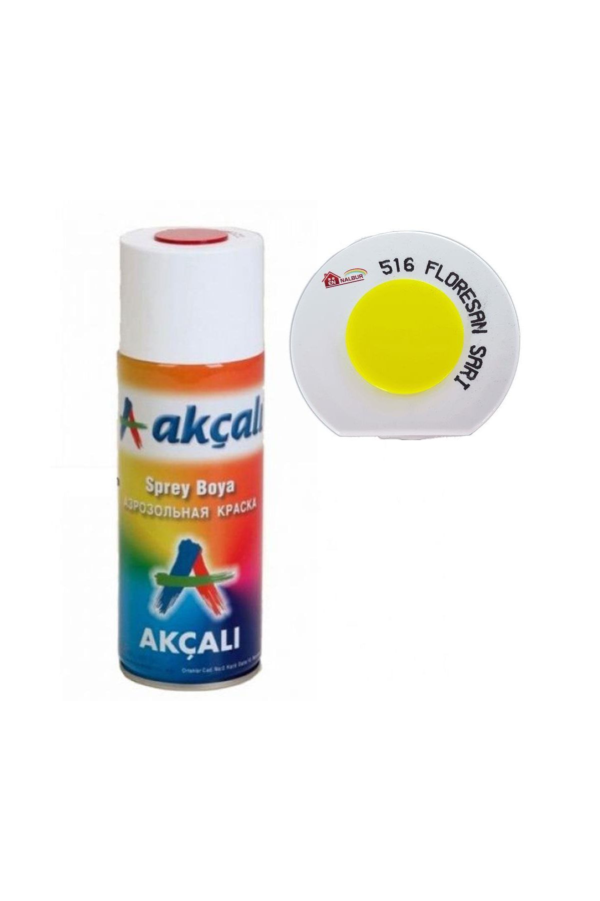Akçalı Sprey Boya 400 ml 516 Florasan Sarı