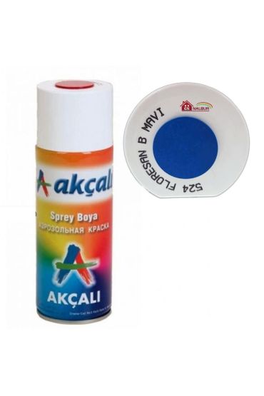 Akçalı Sprey Boya 400 ml 524 Florasan Boncuk Mavi
