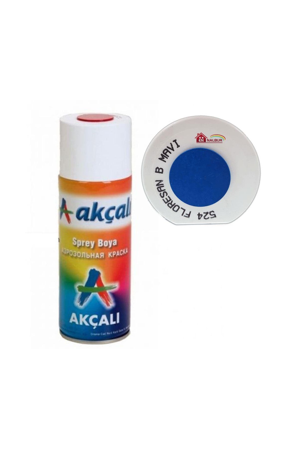 Akçalı Sprey Boya 400 ml 524 Florasan Boncuk Mavi