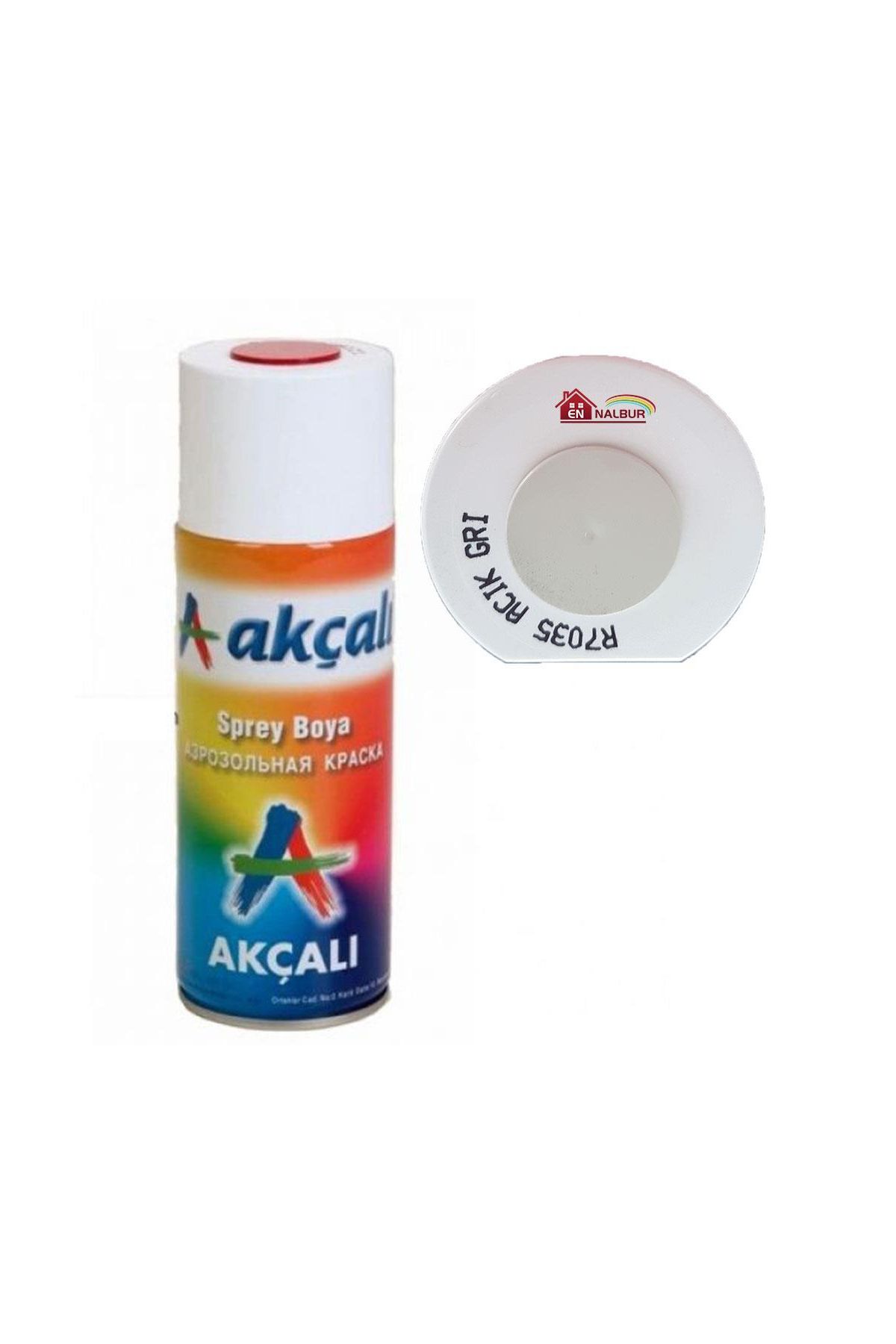 Akçalı Sprey Boya 400 ml 7035 Açık Gri