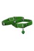 Kadife Kedi Boyun Tasması Kalpli 20-32 cm Yeşil