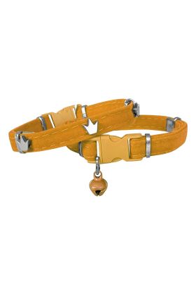 Kadife Kedi Boyun Tasması King 20-32 cm Sarı