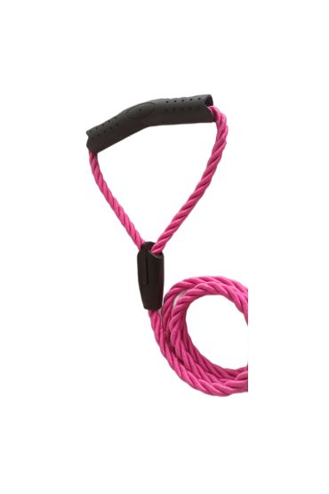 Üçlü Sarmallı Köpek Gezdirme Halatı 1 cm-120 cm Pembe